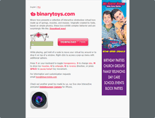 Tablet Screenshot of binarytoys.com